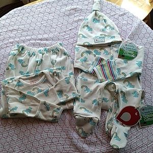 🌈👶🐘BNWT Organic Baby Set